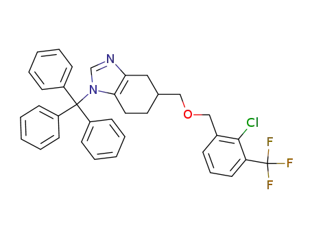 5-(2-chloro-3-(trifluoromethyl)benzyloxymethyl)-1-triphenylmethyl-4,5,6,7-tetrahydro-1H-benzimidazole