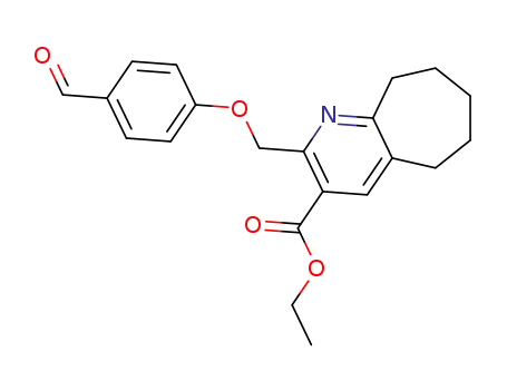 ethyl 2-(4-formylphenoxymethyl)-6,7,8,9-tetrahydro-5H-cyclohepta[b]pyridine-3-carboxylate