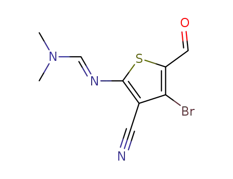 N,N-dimethyl-N'-(4-bromo-3-cyano-5-formylthien-2-yl)-formamidine