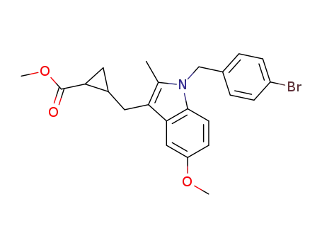 methyl cis-2-[(1-(4-Bromobenzyl)-5-methoxy-2-methyl-1H-indol-3-yl)methyl]cyclopropanecarboxylate
