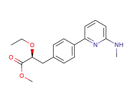 methyl 2(S)-ethoxy-3-[4-(6-methylaminopyrid-2-yl)phenyl]propanoate
