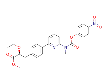 methyl 2(S)-ethoxy-3-(4-{6-[methyl(4-nitrophenoxycarbonyl)amino]pyrid-2-yl}phenyl)propanoate
