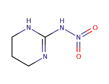 Molecular Structure of 53360-90-0 (Hexahydro-2-(nitroimino)-pyrimidine)