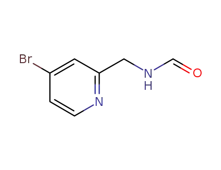 Molecular Structure of 865156-49-6 (N-((4-bromopyridin-2-yl)methyl)formamide)