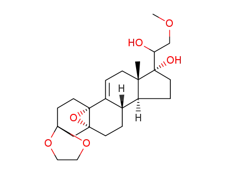 3,3-ethylenedioxy-5α,10α-epoxy-17α,20-dihydroxy-21-methoxy-19-norpregna-9(11)-ene