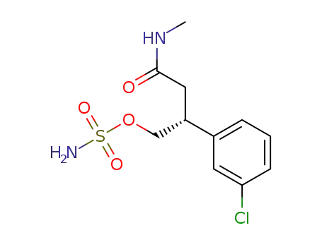 (R)-3-N-methylcarbamoyl-2-(m-chlorophenyl)propanol sulfamate