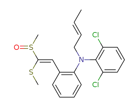 1-methylsulfinyl-1-methylthio-2-[o-(N-crotyl-2,6-dichloroanilino)phenyl]ethylene