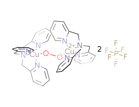 ((tris{(2-pyridyl)methyl}amine)Cu(II))2O2(PF6)2