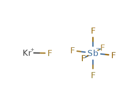 KrF(1+)*SbF6(1-) = [KrF][SbF6]