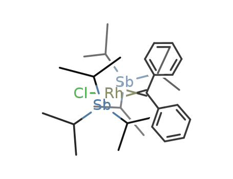 trans-chlorobis(triisopropylstibine)diphenylcarbenerhodium(I)