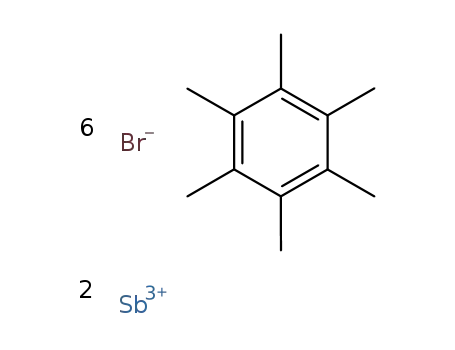 ((hexamethylbenzene)bis[tribromoantimony(III)])n