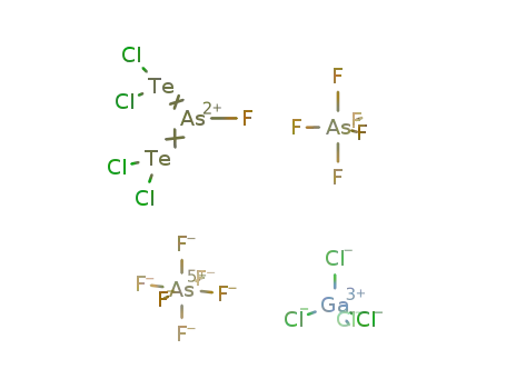 [(Cl2Te)2AsF](2+)*[GaCl4](1-)*[AsF6](1-)*AsF5=[(Cl2Te)2AsF][GaCl4][AsF6](AsF5)