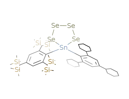 5-(2,4,6-tricyclohexylphenyl)-5-[2,4,6-tris[bis(trimethylsilyl)methyl]phenyl]-1,2,3,4,5-tetraselenastannolane