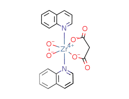 Zr(O2)(CH2(COO)2)(C9H7N)2