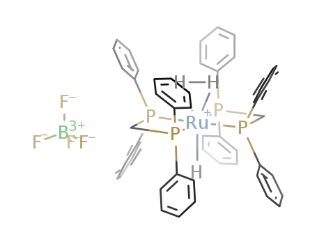 trans-[ruthenium(II) hydride (η2-dihydrogen)bis[1,2-bis(diphenylphosphanyl)methane]] tetrafluoroborate