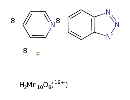 [Mn10O6(OH)2(benzotriazole(1-))8(pyridine)8F8]