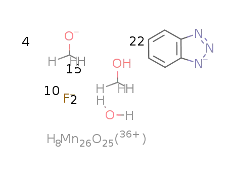 [Mn26O17(OH)8(OCH3)4F10(benzotriazole(1-))22(methanol)14(water)2]*(methanol)