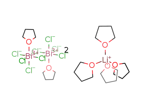 bis[tetrakis(tetrahydrofuran-O)lithium(I)] diμ-chloro-bis[trichloro(tetrahydrofuran-O)bismuthate(III)]