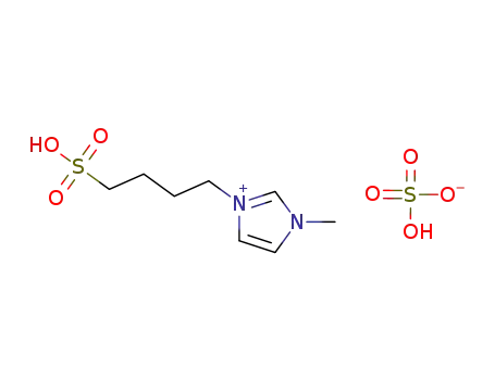 Molecular Structure of 827320-59-2 (1H-Imidazolium, 1-methyl-3-(4-sulfobutyl)-, sulfate (1:1))