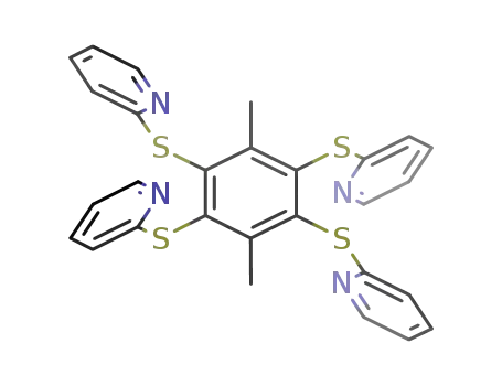 1,2,4,5-tetrakis(pyridyl-2-thio)-p-xylene