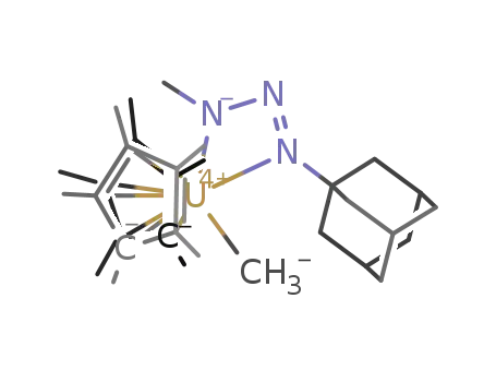 (pentamethylcyclopentadienyl)2[(Me)NNN(adamantyl)-κ2N,N(1,3)]UMe