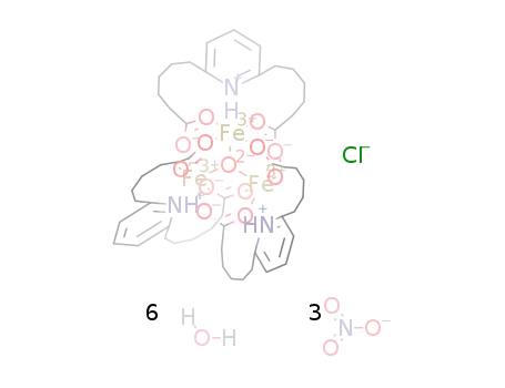 [Fe3(μ3-O)(2,6-pyridinedihexanoic acid(-H))3]Cl[NO3]3*7H2O