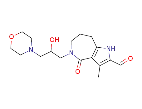 5-(2-hydroxy-3-morpholin-4-yl-propyl)-3-methyl-4-oxo-1,4,5,6,7,8-hexahydro-pyrrolo[3,2-c]azepine-2-carbaldehyde