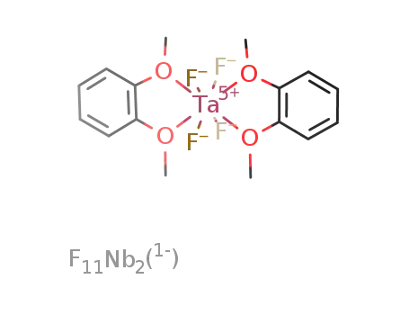 [TaF4(κ2-1,2-dimethoxybenzene)][Nb2F11]