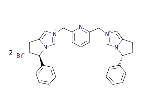(R, R)-2,6-bis(5-phenyl-6,7-dihydro-5H-pyrrolo [1,2-c]imidazolium-2-yl)lutidine dibromide