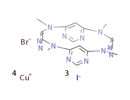 [Cu4BrI3(tetraazacalix[4]pyrimidine)](n)