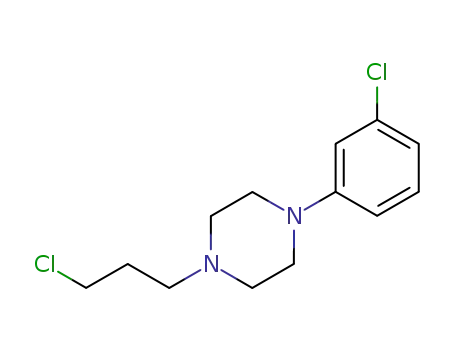 Molecular Structure of 39577-43-0 (1-(3-Chlorophenyl)-4-(3-chloropropyl)piperazine)