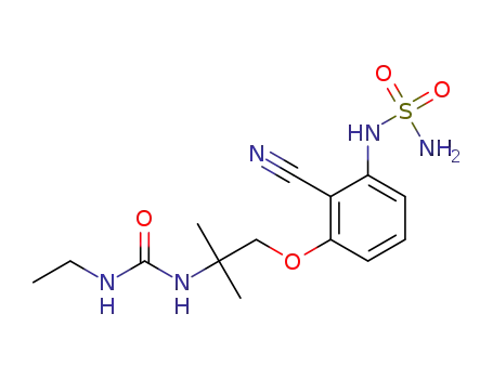 1-(1-(3-sulfamoylamino-2-cyanophenoxy)-2-methylpropan-2-yl)-3-ethylurea
