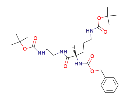 benzyl-{(1S)-4-[(tert-butoxycarbonyl)amino]-1-[({2-[(tert-butoxycarbonyl)amino]ethyl}amino)-carbonyl]butyl}carbamate