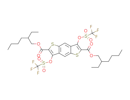 di(2-ethylhexyl) 3,7-bis(trifluoromethanesulfonyloxy)benzo[1,2-b:4,5-b']dithiophene-2,6-dicarboxylate