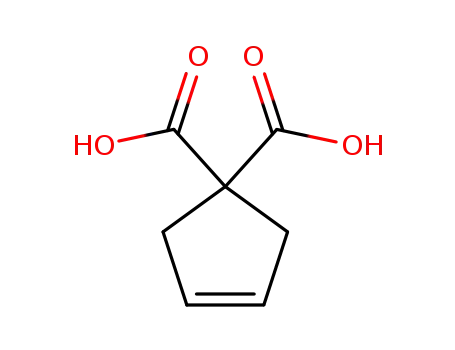 Molecular Structure of 88326-51-6 (cyclopent-3-ene-1,1-dicarboxylic acid)