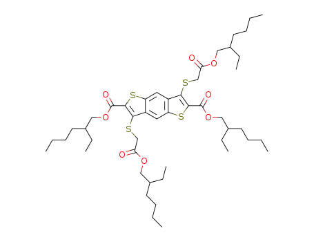 bis(2-ethylhexyl) 3,7-bis((2-((2-ethylhexyl)oxy)-2-oxoethyl)thio)benzo[1,2-b:4,5-b']dithiophene-2,6-dicarboxylate