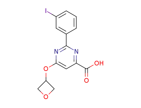 2-(3-iodophenyl)-6-(oxetan-3-yloxy)pyrimidine-4-carboxylic acid