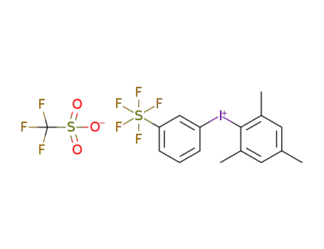mesityl(3-(pentafluoro-λ6-sulfanyl)phenyl)iodonium trifluoromethanesulfonate