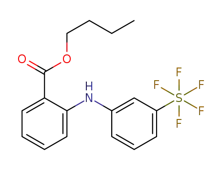 butyl 2-((3-(pentafluoro-λ6-sulfanyl)phenyl)amino)benzoate