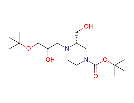 (3S)-tert-butyl 4-(3-(tert-butoxy)-2-hydroxypropyl)-3-(hydroxymethyl)piperazine-1-carboxylate