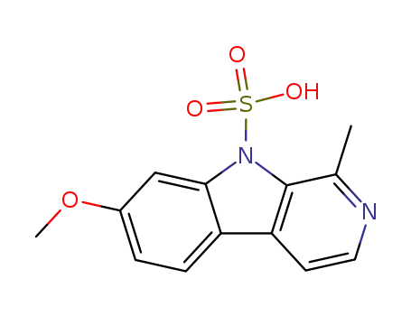 7-methoxy-1-methyl-β-carboline-9-sulfonic acid