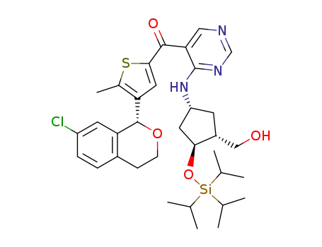 [4-[(1R)-7-chloroisochroman-1-yl]-5-methyl-2-thienyl]-[4-[[(1R,3R,4S)-3-(hydroxymethyl)-4-triisopropylsilyloxy-cyclopentyl]amino]pyrimidin-5-yl]methanone