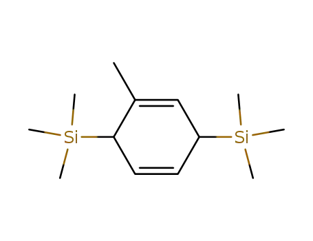 Molecular Structure of 18406-93-4 (Silane, (2-methyl-2,5-cyclohexadiene-1,4-diyl)bis[trimethyl-)