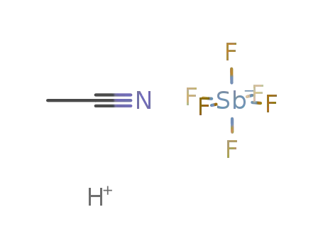 C2H3N*F6Sb(1-)*H(1+)