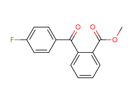 Molecular Structure of 341-57-1 (Benzoic acid, 2-(4-fluorobenzoyl)-, methyl ester)