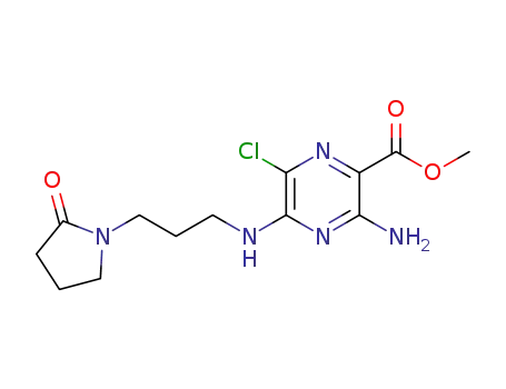 methyl 3-amino-6-chloro-5-((3-(2-oxopyrrolidin-1-yl)propyl)amino)pyrazine-2-carboxylate