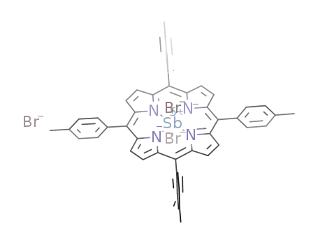 dibromo[tetra(p-tolyl)phenylporphyrinato]antimony(V) bromide