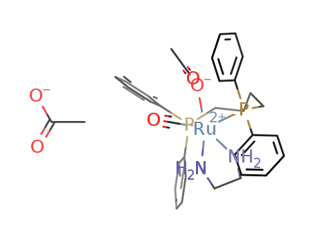 [Ru(acetate)(CO)(1,4-bis(diphenylphosphino)butane)(1,2-ethylendiamine)]acetate