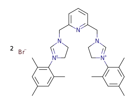 2,6-bis((1-mesityl-dihydroimidazolium)methyl)pyridine dibromide
