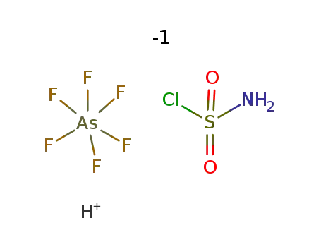 ClH2NO2S*H(1+)*AsF6(1-)